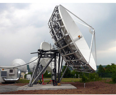 Photo of large teleport VSAT dish